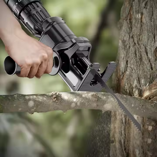 Portable Reciprocating Saw + Multi-purpose Drill Bit Adapter