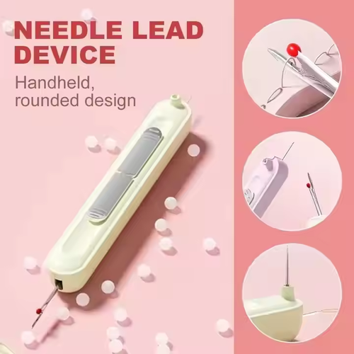 Multifunctional needle threader, 2-in-1 threading and seam ripping tool, elastic seam ripping needle threader, suitable for hand sewing, knitting, embroidery supplies