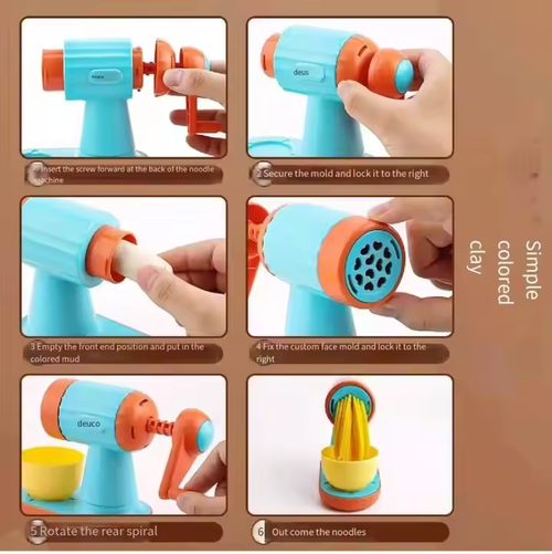 Children's toy set plasticine noodle machine handmade DIY clay clay color mud mold