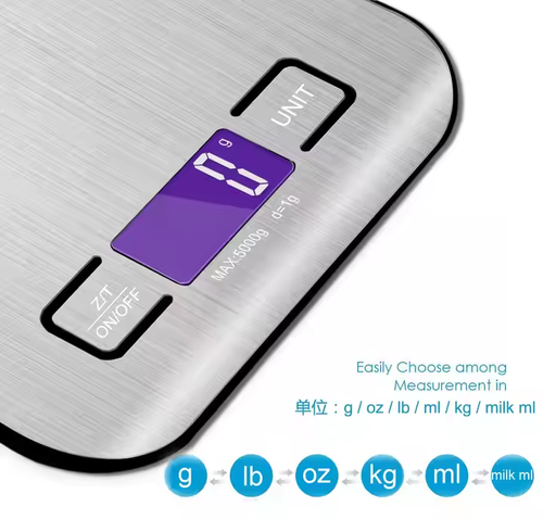 Kitchen 0.1g Accurate Food Scale Stainless Steel Digital Weighing Food Scale Electronic Kitchen Scale