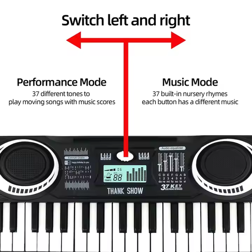 37-key electronic piano light music children's toy 37-key electronic piano simulation piano toy birthday gift