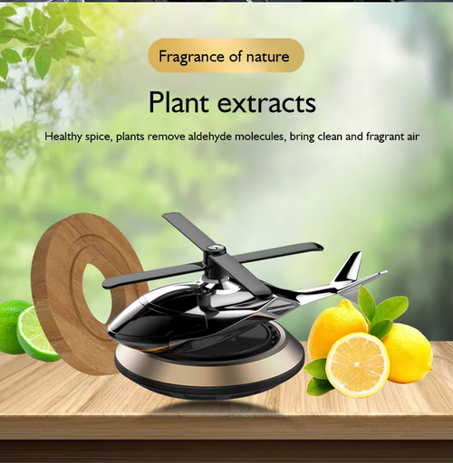 Car Solar Titanium Helicopter Car Aromatherapy Fresh Perfume