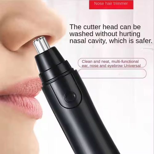 Electric nose hair trimmer men's and women's ear, neck and eyebrow trimmer
