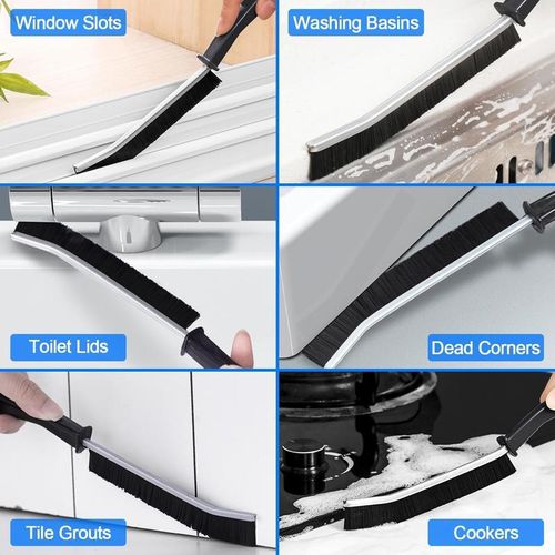 Multifunctional kitchen cleaning tool hard bristle crevice cleaning brush