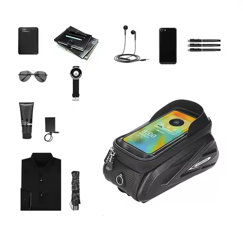 Bicycle front beam storage bag waterproof EVA hard shell mobile phone bag