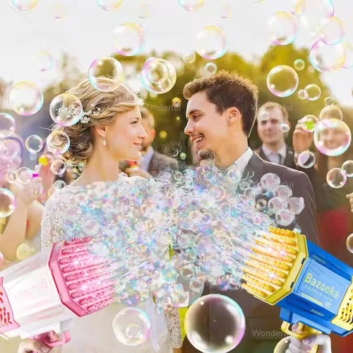 Luminous Bazooka Children's Bubble Gun Unisex Party Toy