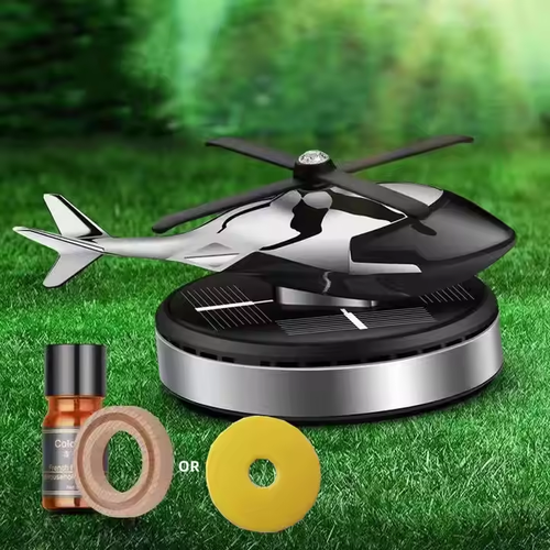 Car Solar Titanium Helicopter Car Aromatherapy Fresh Perfume