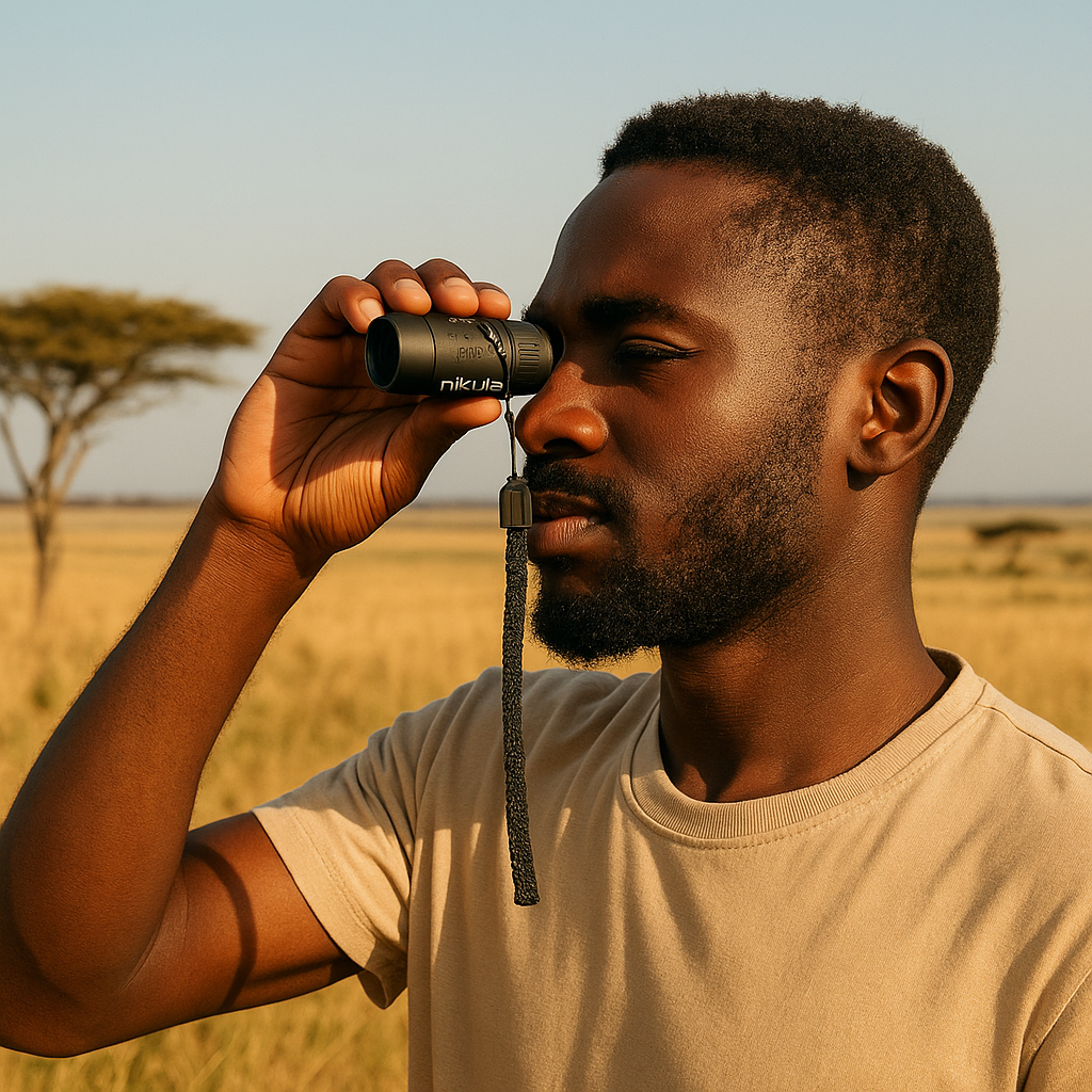 Handheld portable monocular mini telescope with autofocus