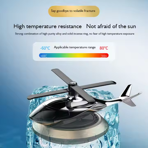 Car Solar Titanium Helicopter Car Aromatherapy Fresh Perfume