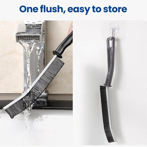 Multifunctional kitchen cleaning tool hard bristle crevice cleaning brush