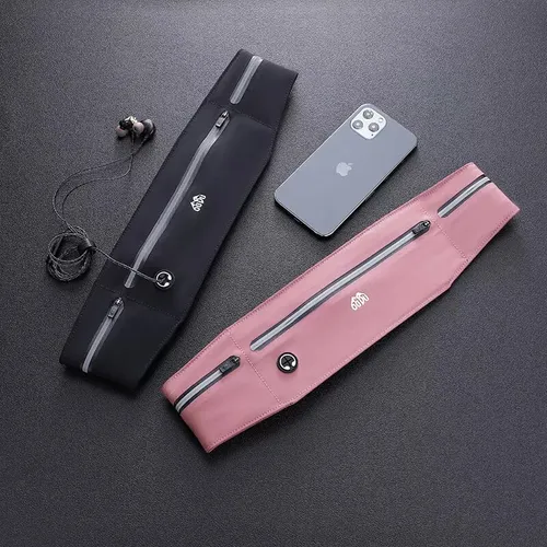 Ultra-thin sports waist bag, suitable for outdoor running and cycling