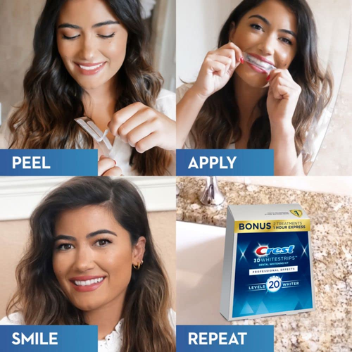 Crest 3D Whitening Teeth Strips 14 pairs set good effect 1 hour fast whitening teeth strips