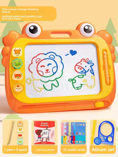 Crab shape children's graffiti board colorful magnetic children's drawing board writing board