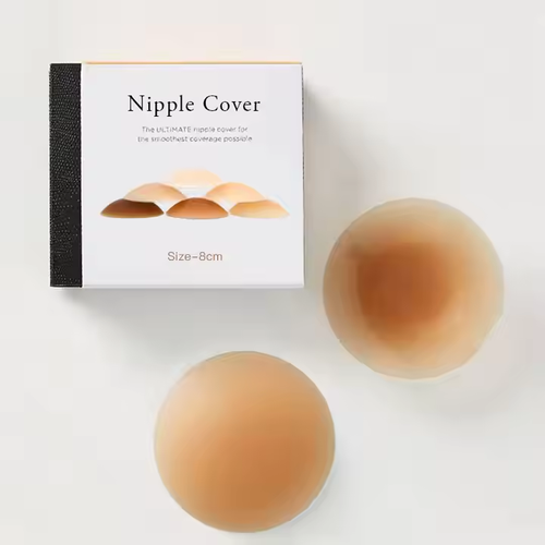 8cm ultra-thin silicone reusable nipple stickers, suitable for female breast nipple stickers