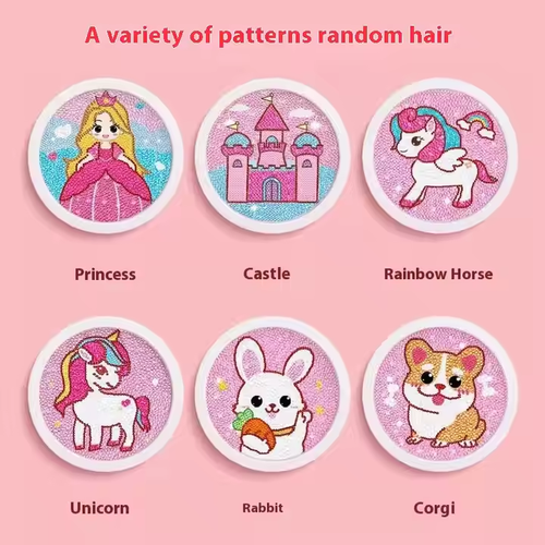 Children's diamond stickers handmade DIY diamond stickers polka dot diamonds little girl toys