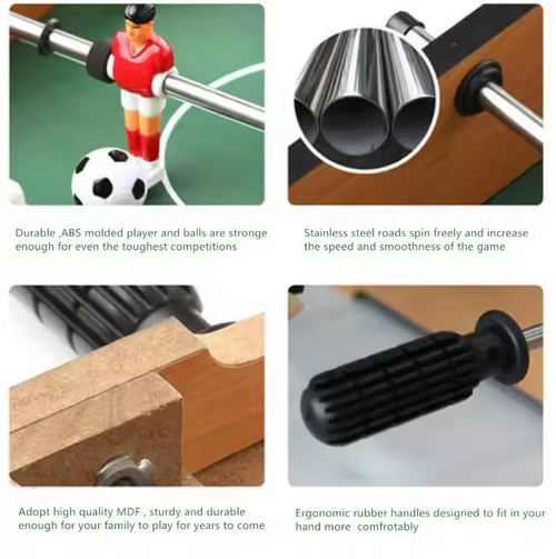 Mini table football for adults and kids, 360 degree rotation, easy to store, family entertainment game accessories