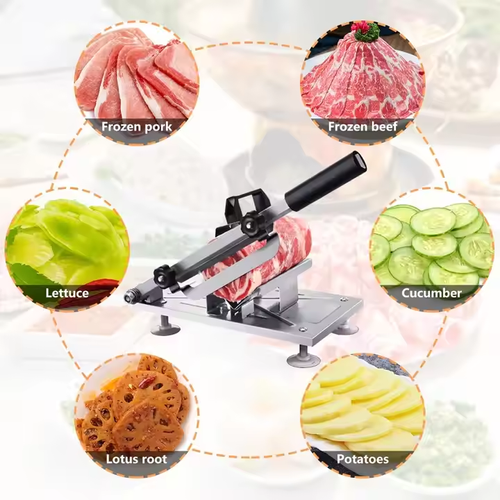 Home multifunctional stainless steel manual slicer for meat, vegetables, fruits, etc.