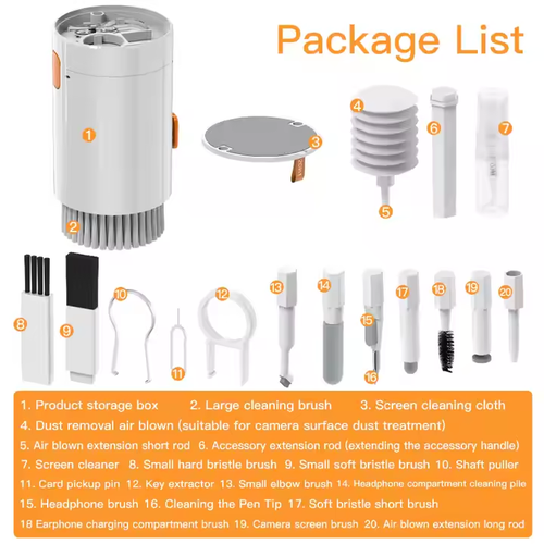 20-in-1 multi-purpose cleaning kit for all your electronics