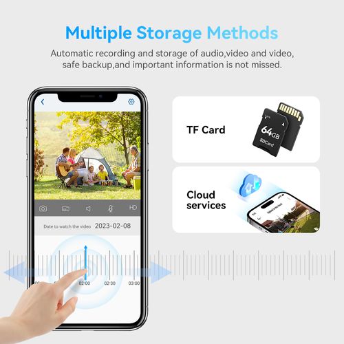 LTE smart solar surveillance camera, real-time mobile phone remote monitoring + one-click control, all-weather HD protection, solar energy endurance, easily protect the safety of the whole family