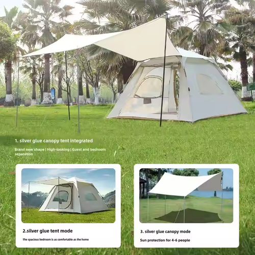 Portable outdoor camping tent rainproof sunscreen automatic quick opening tent