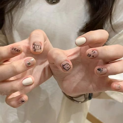 Wearable manicure high-end nail stickers removable