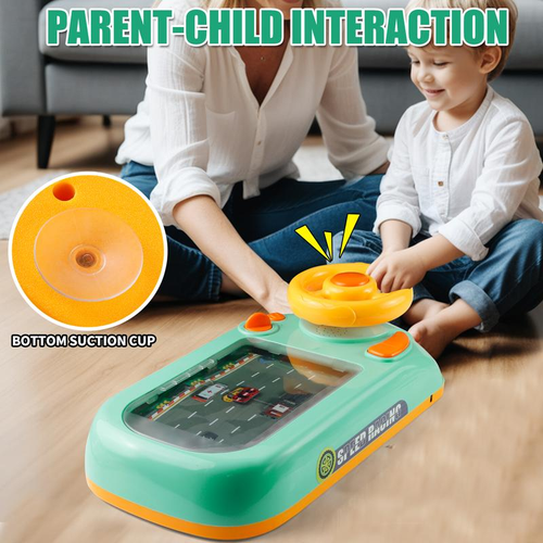 Racing Adventure Car Steering Wheel Toy for Kids Musical Driving Game Toddler Interactive Simulation Toy Educational Learning