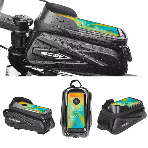 Bicycle front beam storage bag waterproof EVA hard shell mobile phone bag