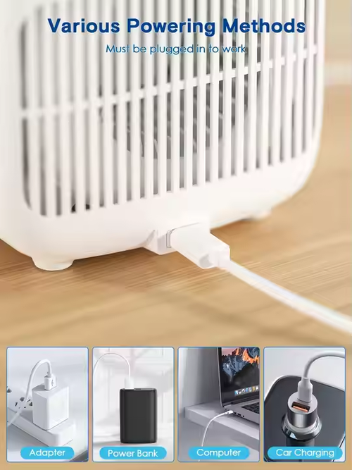 Household ultra-quiet fan bladeless fan rechargeable portable desktop bladeless fan