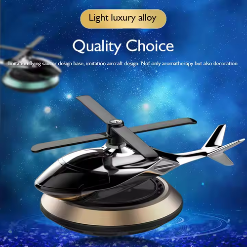 Car Solar Titanium Helicopter Car Aromatherapy Fresh Perfume