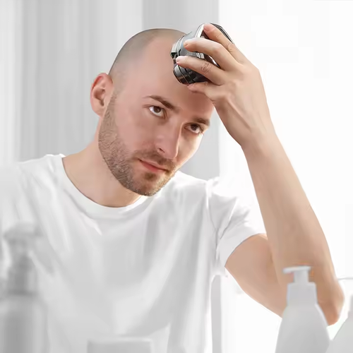 Cordless 6D Bald Trimmer Rotary Electric Shaver Powerful Waterproof Body Shaver