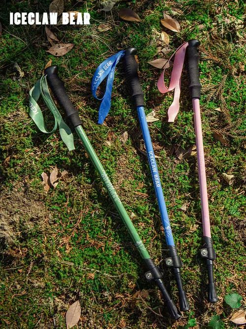 Professional children's trekking pole aluminum alloy telescopic rattan non-slip EVA rubber outdoor climbing hiking