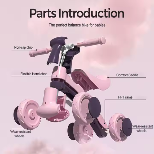 High quality children's balance bike, no pedals, sports training, baby bike