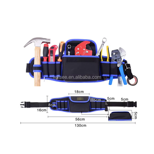 Multifunctional portable sturdy repair tool waist bag