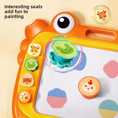 Crab shape children's graffiti board colorful magnetic children's drawing board writing board
