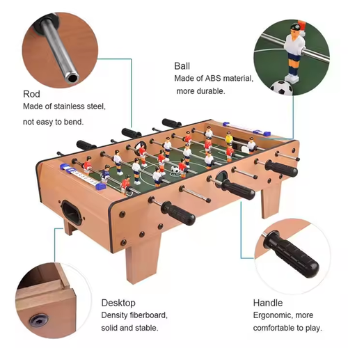 Mini table football for adults and kids, 360 degree rotation, easy to store, family entertainment game accessories