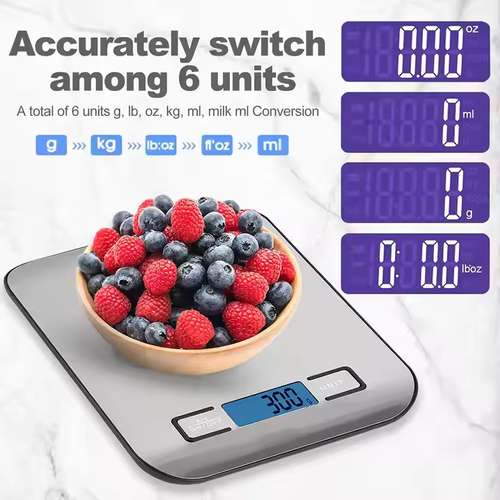 Kitchen 0.1g Accurate Food Scale Stainless Steel Digital Weighing Food Scale Electronic Kitchen Scale
