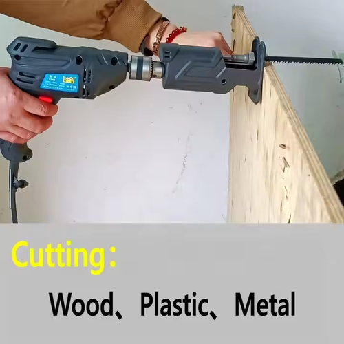 Portable Reciprocating Saw + Multi-purpose Drill Bit Adapter