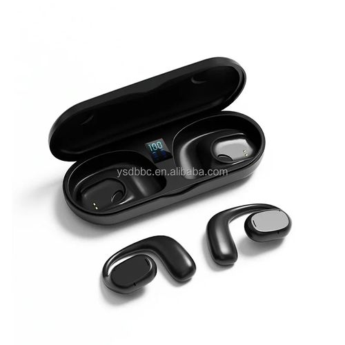 Novos fones de ouvido sem fio com 2 fones de ouvido de condução óssea à prova d'água função de pacote de energia estojo de carregamento de bateria