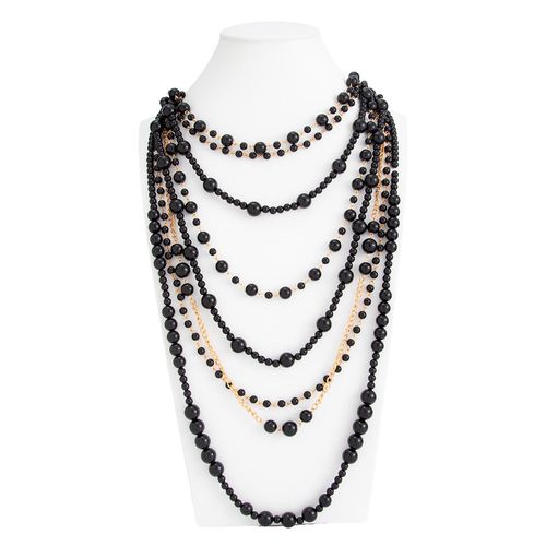 Boho Multi-Layer Faux Pearl Necklace for Women, Vintage Statement Fashion Jewelry, Versatile Gift for Daily Wear and Parties, String of Pearls