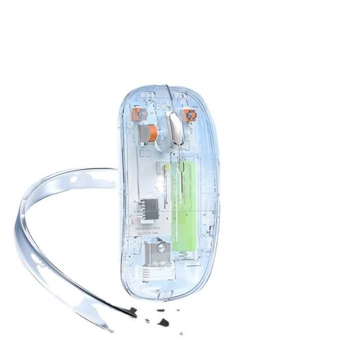 2024 New Transparent Charging Wireless Silent Bluetooth Mouse Tablet Notebook Office Home 2.4G Wireless Game