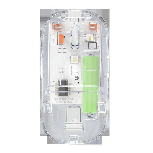 2024 New Transparent Charging Wireless Silent Bluetooth Mouse Tablet Notebook Office Home 2.4G Wireless Game