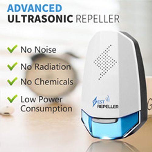 Repelente de Ratos por Ultrassom 2025 ORIGINAL: Alta Potência para 100m² + Luz Noturna de Emergência 5W, Funciona com Apagões! (Elimina Ratazanas sem Veneno)