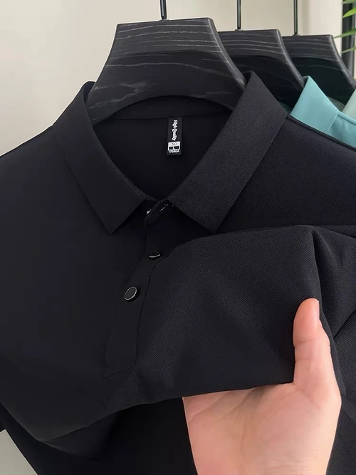 New 2025 Summer Ice Silk Short Sleeve T Shirt 81 90 Nylon Polyamide Fabric Slim Fit with Patchwork Design Essential African Casual Wear