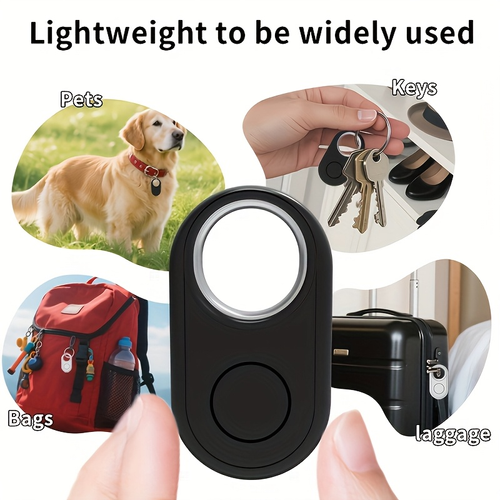 GTAG12 Smart Bluetooth Tracker 230mAh Battery 5-25m Wireless Range 12g UltraLight ABSPC iOS Android Find My Device Compatible Play Sound Locator AntiLost for Keys Wallet Luggage Pets