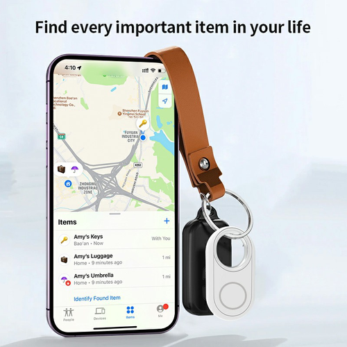 GTAG12 Smart Bluetooth Tracker 230mAh Battery 5-25m Wireless Range 12g UltraLight ABSPC iOS Android Find My Device Compatible Play Sound Locator AntiLost for Keys Wallet Luggage Pets