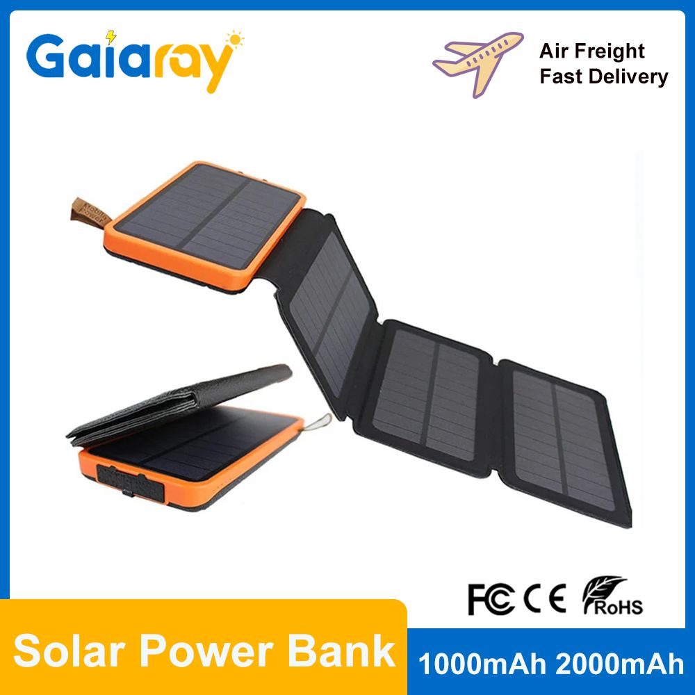 10000,20000mAh Outdoor Solar Power Bank, Portable Solar Panel Charger,5V Dual USB for Phones,Camping & Emergency Use