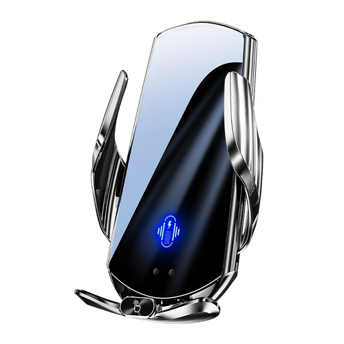 Q3 Wireless Car Charger 15W Fast Charge Auto Sensing Clamp Clip On Mount Universal Vent Fit Anti Slip Bracket Works with iPhone Xiaomi Oppo Vivo Samsung OnePlus Must Have for Tech Lovers