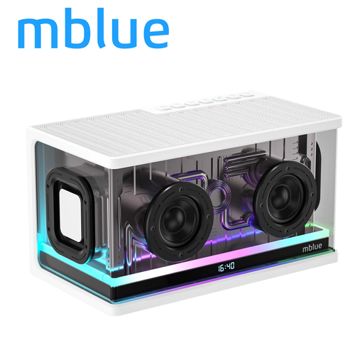AURA 9 Super Bass Bluetooth Speaker BT 53 Version 10m Transmission Range 8000mAh Large Battery Transparent Black White Optional TF AUX USB Multi Mode Must Have for African Music Lovers