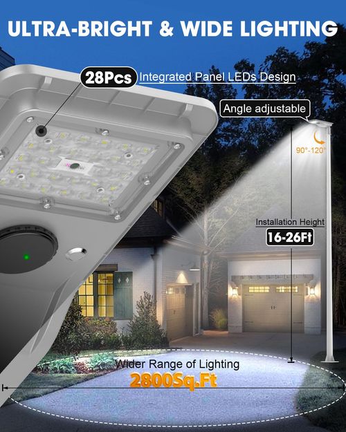 Zero Electricity Bill! Heavy Duty Aluminum Solar Street Light - 3 Year Warranty, Dusk to Dawn LED Outdoor Road Lamp, Hail-Resistant & Waterproof for Nigeria Homes & Streets