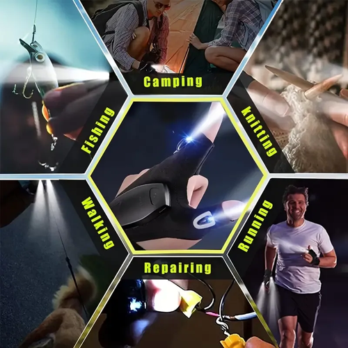 🔥Hot Sale🔥💡LED Gloves with Waterproof Lighting🔦(1 Pair)🎉👇 25 sales💯